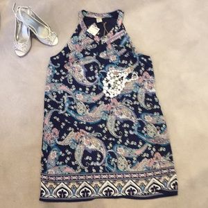 Patterned sleeveless dress by Artistan NY